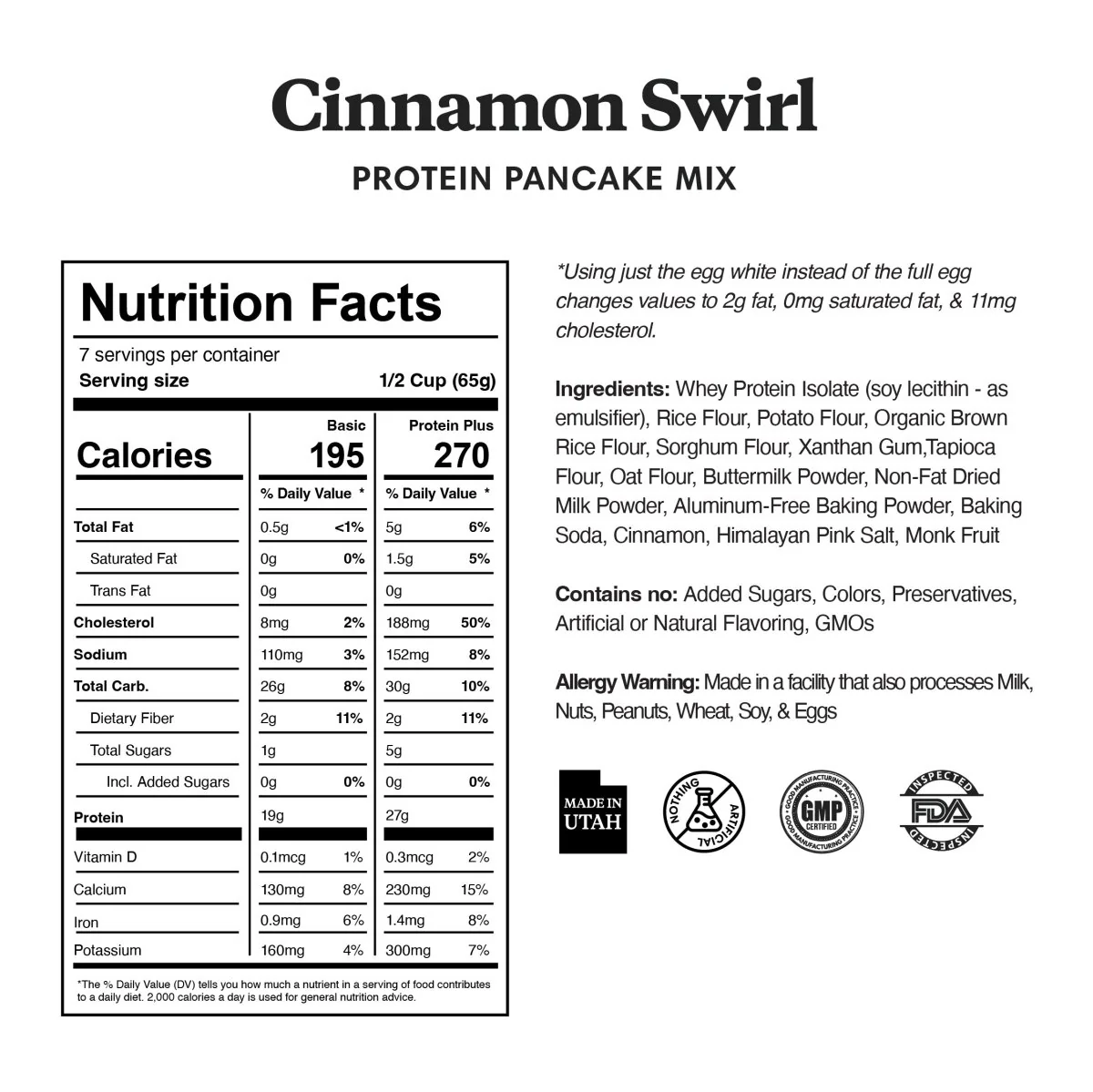 Cinnamon Swirl Protein Pancake & Waffle Mix - Image 6