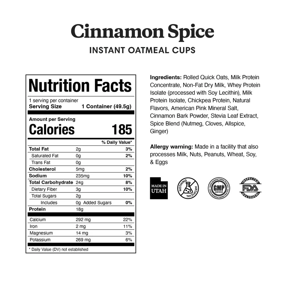 Protein Oatmeal Quick Cups Monthly Subscriptions- 12pk - Image 3