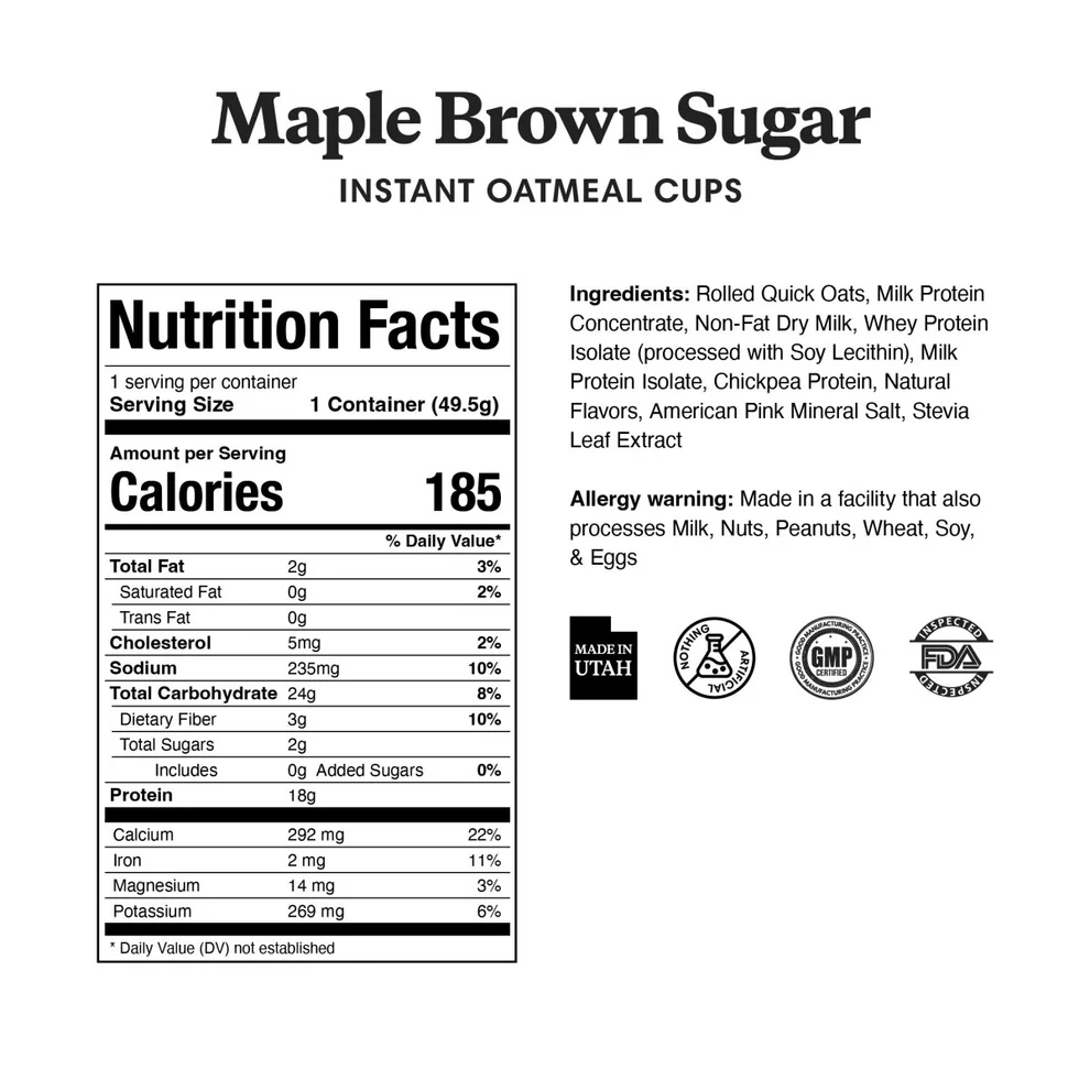 Protein Oatmeal Quick Cups Monthly Subscriptions- 12pk - Image 4